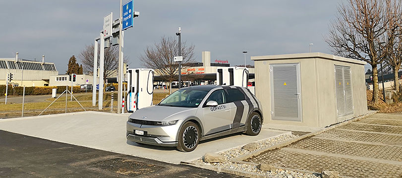 Netzanschluss Schnellladestation